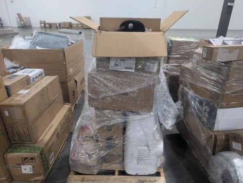 Swimming pool, mattress, box of hats, used portable ac unit, sink? Liberty pump