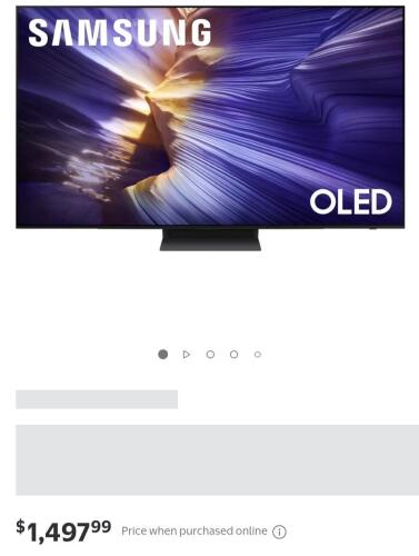 Samsung OLED 65 inch 690F TV not tested condition unknown