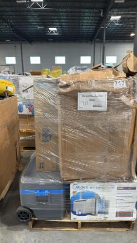 Cooler, MIDEA AC unit, swimming pool, Coleman spa, compressor assembly, large storage bins, furniture more