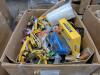 Industrial and automotive items, straps, VOURVILL 71 piece socket set, precision control arms, LED light with EMC, Fluidmaster Pro 7KF, plastic wrap, ratchet tie down, sledgehammers, plumber wrenches, tape, and so much more