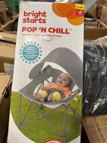 approximately 80 pair of reading glasses, pop and chill chair, Aer bag and more