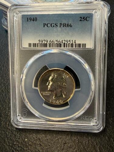 1940 PCGS PR66 25C silver quarter