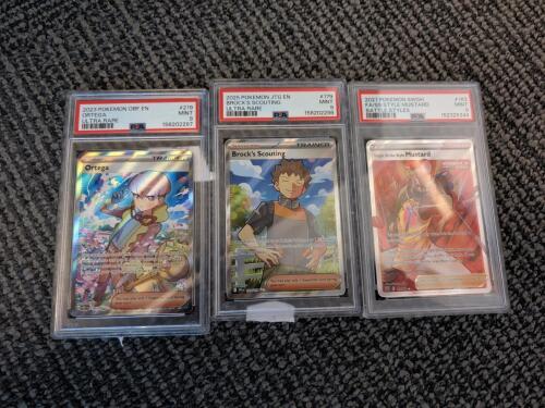(3) Graded Pokemon Trainer Cards