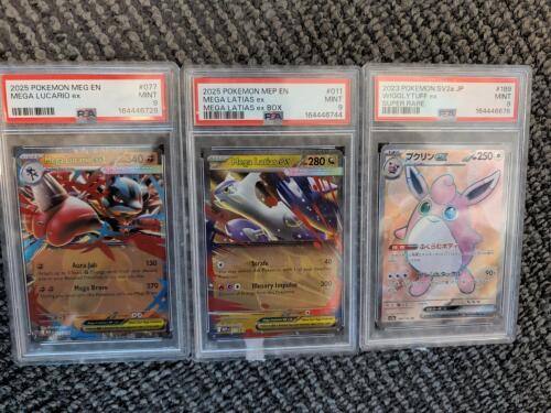 (3) Graded pokemon Cards