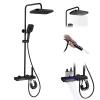 Lefton thermostatic shower system with 5 water modes and temperature display screen - 5