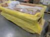 (2) 2 pack Gray padded wicker chaise - 2