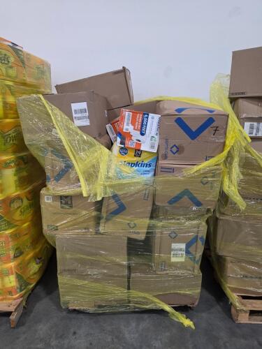 Big box store in boxes, paper towels, toilet paper and more