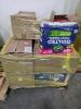 Big box store in boxes. toilet paper, paper towels, paper and more