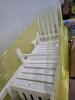 White outdoor lounge chairs - 2