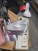 untouched treasure pallet, multiple golf clubs, baseball bats, audio bags with some company branding, pro v1s, pink drivers, ping Scottsdale putter, odyssey, brand new wrapped in the plastic irons, Bosch tooling and more - 16
