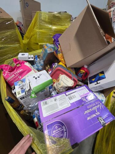 Big box store in a box, adult underwear, protein shakes, Monster energy drinks, cookies, cat litter, maple syrup, vitamins and supplements, Gatorade, Lay's chips, and more