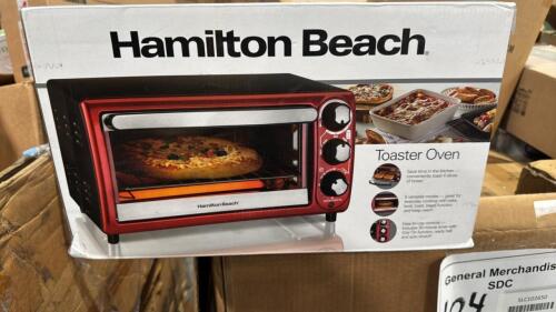 Drinkware, Hamilton Beach toaster oven, compressed furniture, TSP 100 printer, cedar elements, 160&deg; spinning globe, and more