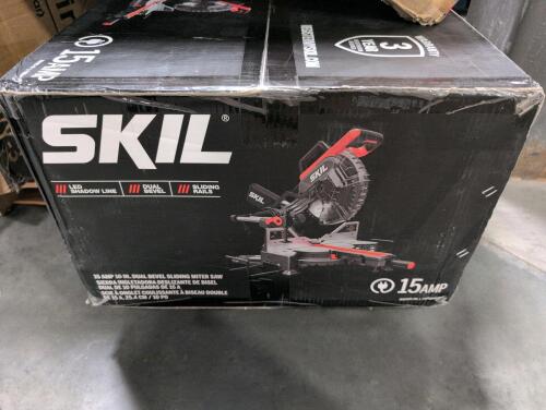 Skil 10-in dual bevel sliding miter saw, 40-in Smart TV (could be cracked), and more