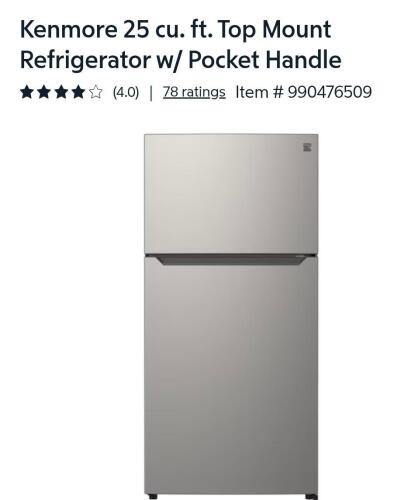 Kenmore refrigerator