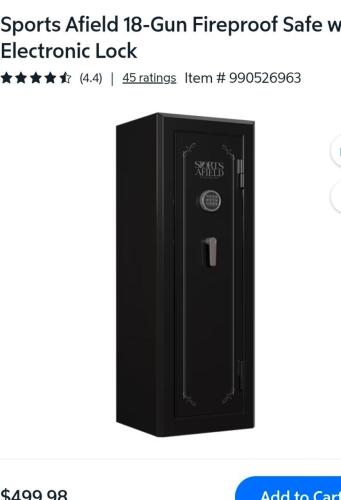 two sports afield 18 gun fire safes