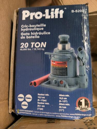 industrial and automotive items, hydraulic rotor, pro-lift hydraulic shorty bottle, jack, and other industrial and automotive items