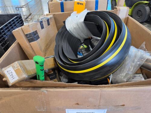 industrial and automotive items: sledge hammer, fiskars xa22, auto bag, lawn mower blades, brake rotors, window film, led strip light, and more