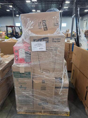 Glad 20 gallon step cans, Dart Jay cups Craftsman, Thalesse item form