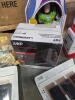 kidde horn strobes, buzz toy, Celine Dion records, air king 6" speed clip on fan, books, pure heating pad, pillow, protect your ears, and more - 6