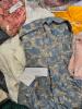 Nicer Clothing, approximately 146 total items(35 pair of shoes and 111 pieces of clothing) Aritzia, Eddie Bauer, Sandro, boss, Adidas, Justin's boots, tacovas, rudos, 5.11, Ariat, Celine, coach, frog togs, The North face and more more - 25