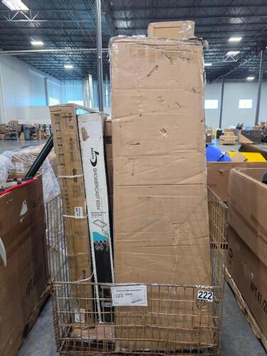 shower cast shower flooring, 65-in TCL TV, acacia alander King bed with headboard and more