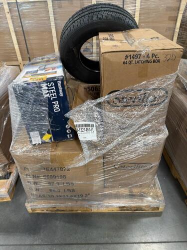 Storage, sterilite containers, tire, swimming pool and more