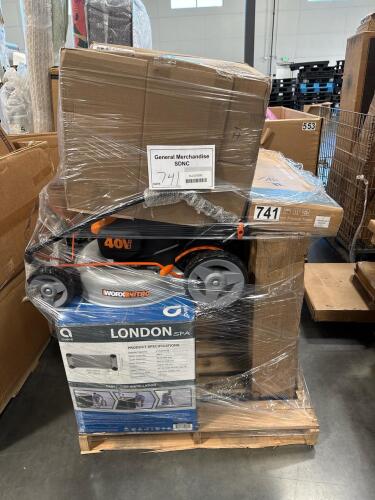 Avenli London spa, worx nitro lawn mower, drawer storage Tower, office chair, xpeeding rods, and more
