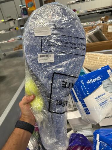 adult diapers, car phone holder, rackets, artificial flowers, mailbox and more