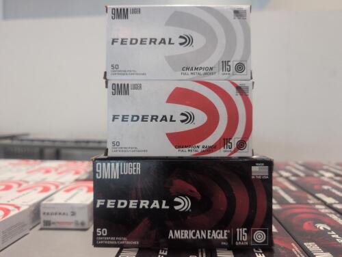 shelf of federal 9 mm