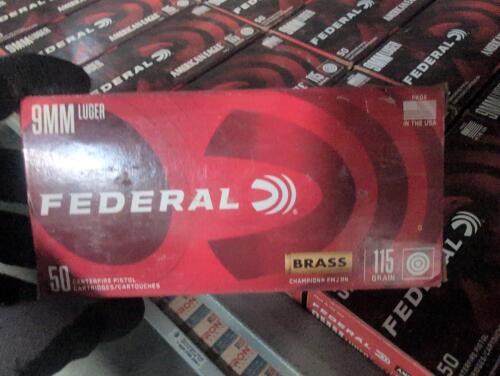 shelf of federal 9 mm