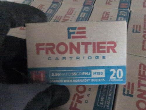 shelf of frontier 5.56