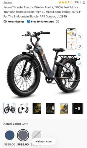 Jasion Thunder dark gray e bike