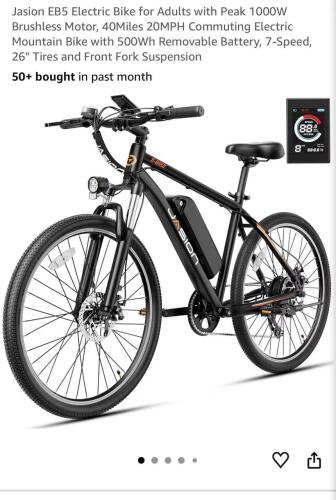 Jasion EB5 roamer black e bike