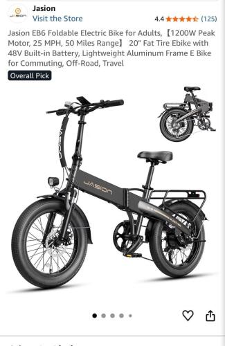 Jasion EB6 e bike metallic black
