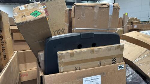 rolled mattress, generator pad, and misc