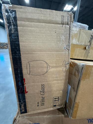 wine glasses, disposable pedicure kits, automotive industrial parts
