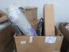 Rug, fencing, shelving, chair and more