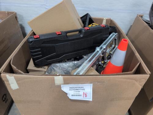 Industrial/automotive, liquid line filters, brake rotors, car parts, STARREY, traffic cones, JEGS, clamps, & More