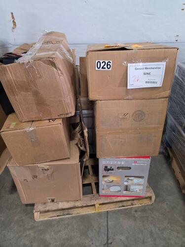 Swimming pool, Electrical box, RLBROCK QX REVO ultra two robot vacuum, ottoman, classroom supplies, Ford automotive part, Chris Brown All-Star elite shirts, another box of classroom supplies miscellaneous altered state clothing