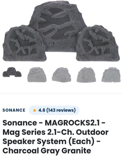 SONANCE MAGROCKS 2.1 outdoor rock speaker system