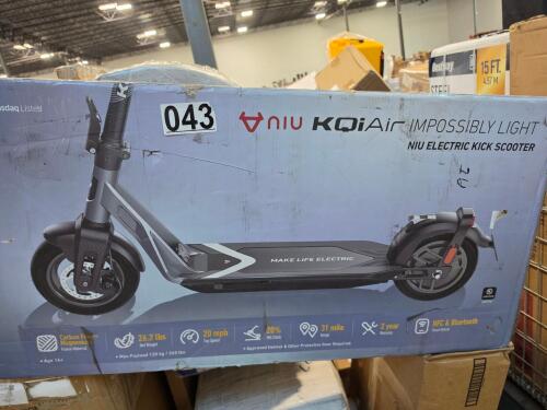 Kqi air kick scooter, split air conditioner, bed, and more
