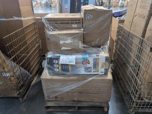 Compressed furniture, swimming pool, battery, outdoor furniture, DANBY compact washing machine, inflatable bouncer, rug pad, & More