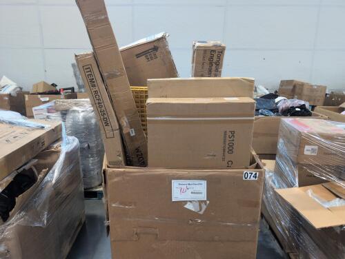 Plastic GRATE, KENT bike, shovels, miscellaneous furniture