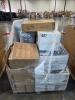 Rolled mattress, thin frame aboard, TINECO refurbished floor washer, multiple swimming pools, storage tote, vibration plate, and more