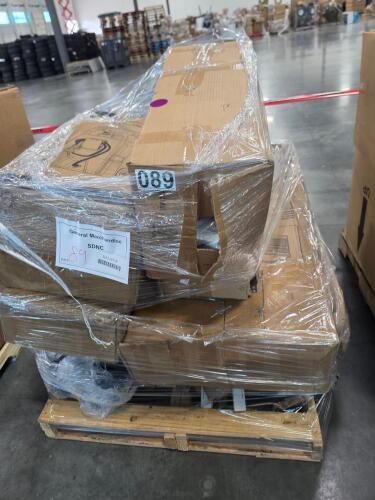 Gasoline tank, rolled mattress, deck box, & More