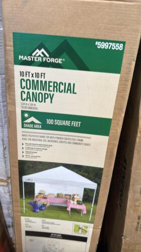 commercial canopy, 50-in lawn, sweeper, and more