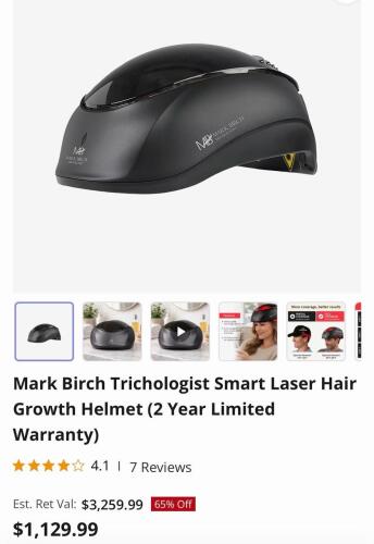 6- mb2000L LLLT laser helmets, open box, condition unknown
