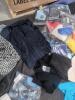 Some nicer clothing(approximately 153 total items, 44 pair of shoes, 46 clothing, 30 Adidas samples, 11 purses/bags, 12 vuori): vuori, Tory Burch, adidas, Justin, ariat, Tommy Bahama, Lacoste, timberland, boss, converse, adidas clothing, keen, sprayground - 13