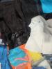 Some nicer clothing(approximately 153 total items, 44 pair of shoes, 46 clothing, 30 Adidas samples, 11 purses/bags, 12 vuori): vuori, Tory Burch, adidas, Justin, ariat, Tommy Bahama, Lacoste, timberland, boss, converse, adidas clothing, keen, sprayground - 21