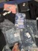 Some nicer clothing(approximately 153 total items, 44 pair of shoes, 46 clothing, 30 Adidas samples, 11 purses/bags, 12 vuori): vuori, Tory Burch, adidas, Justin, ariat, Tommy Bahama, Lacoste, timberland, boss, converse, adidas clothing, keen, sprayground - 27